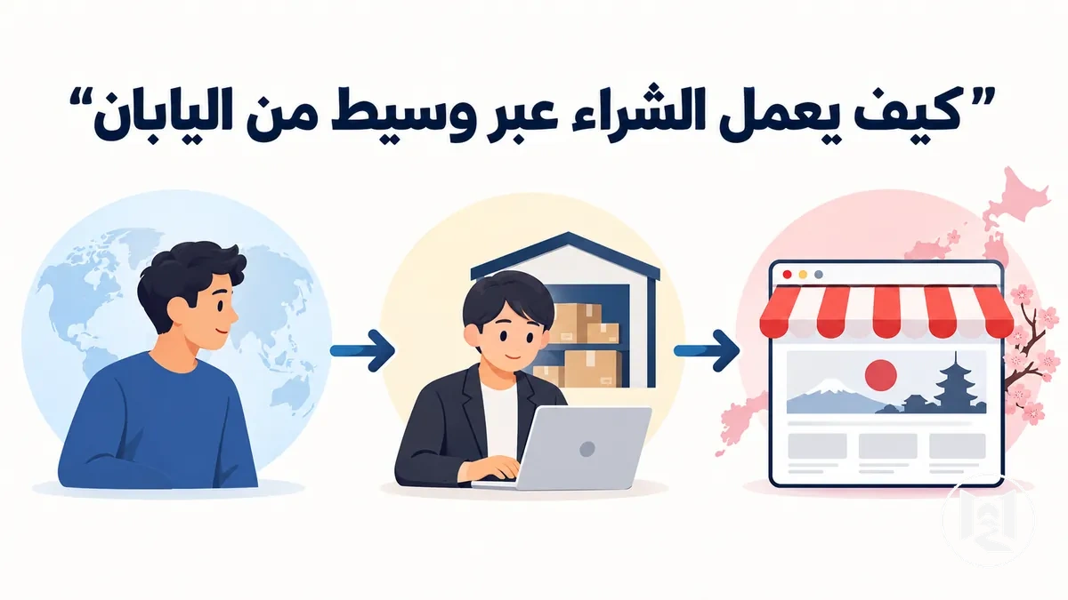خطوات الشراء عبر وسيط عند التسوق عبر الإنترنت من اليابان