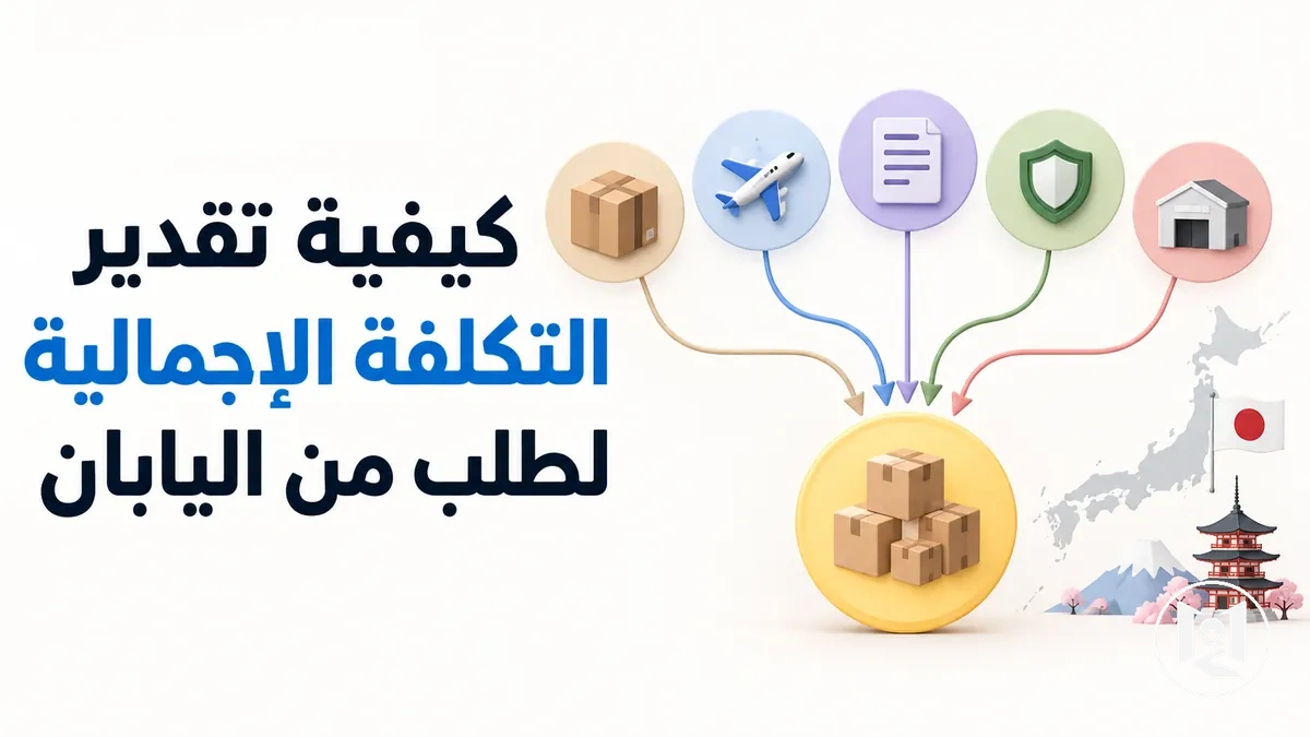 تفصيل تكاليف طلب عبر الإنترنت يتم شحنه من اليابان