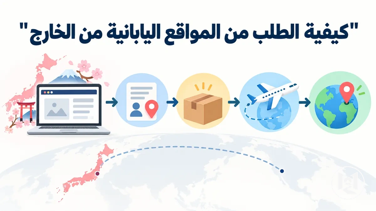 خطوات الطلب من المواقع اليابانية من خارج اليابان