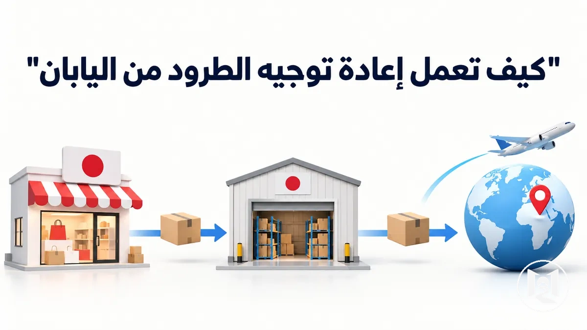 خطوات إعادة توجيه الطرود للطلبات من المتاجر اليابانية عبر الإنترنت