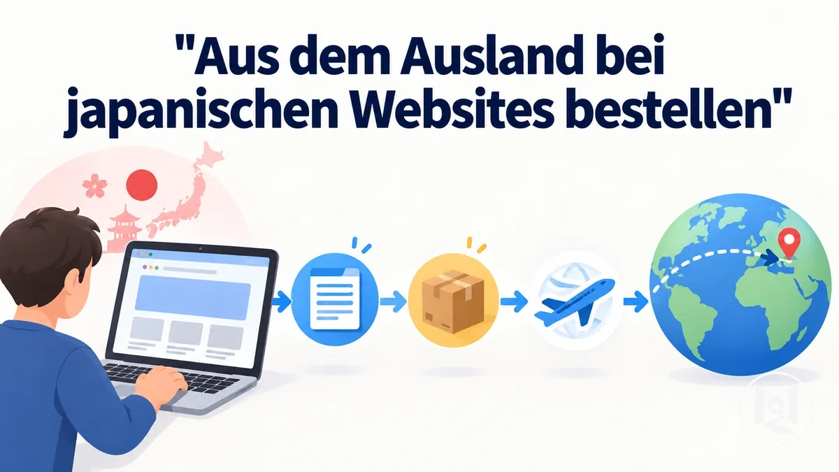 Schritte für eine Bestellung bei japanischen Websites aus dem Ausland