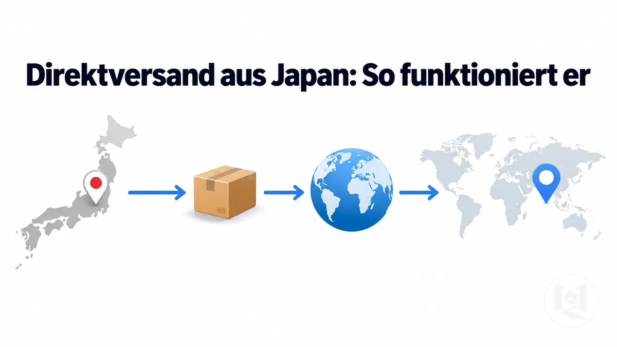 Ablauf des direkten internationalen Versands eines japanischen Online-Shops