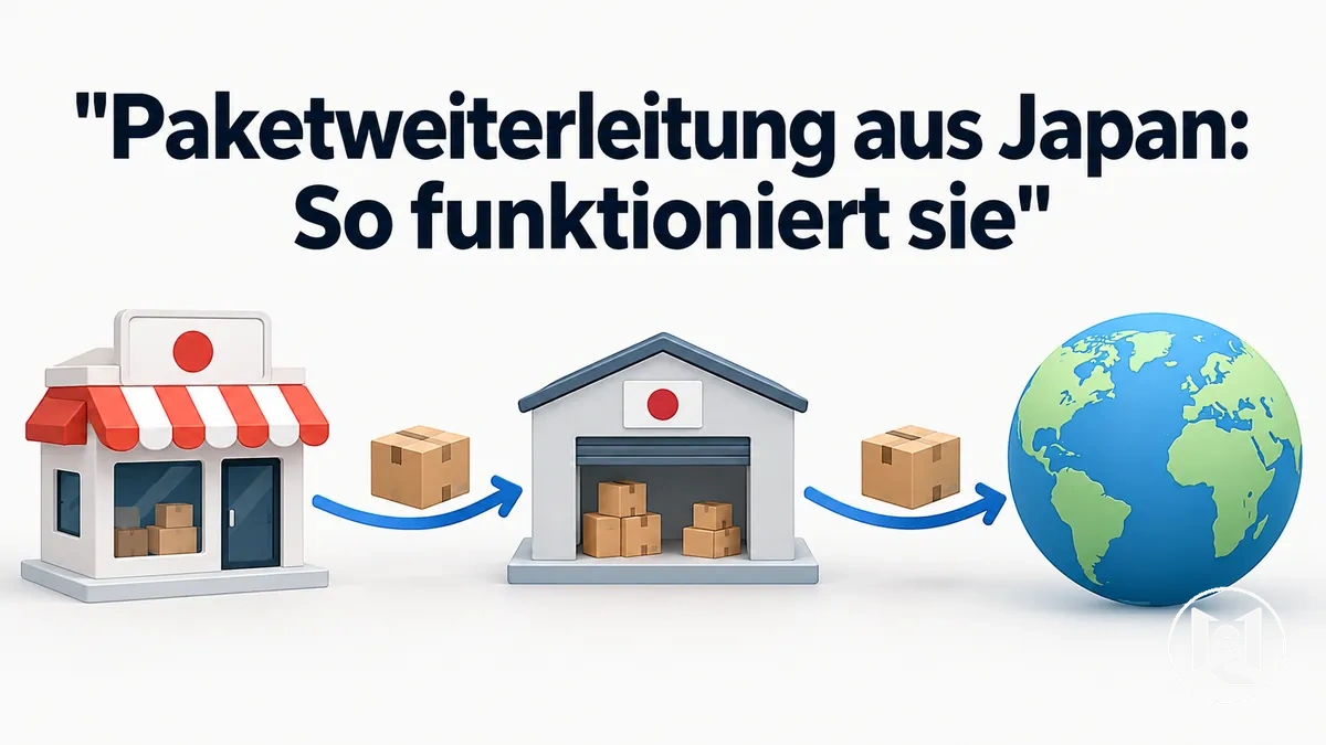 Ablauf der Paketweiterleitung für Bestellungen bei japanischen Online-Shops