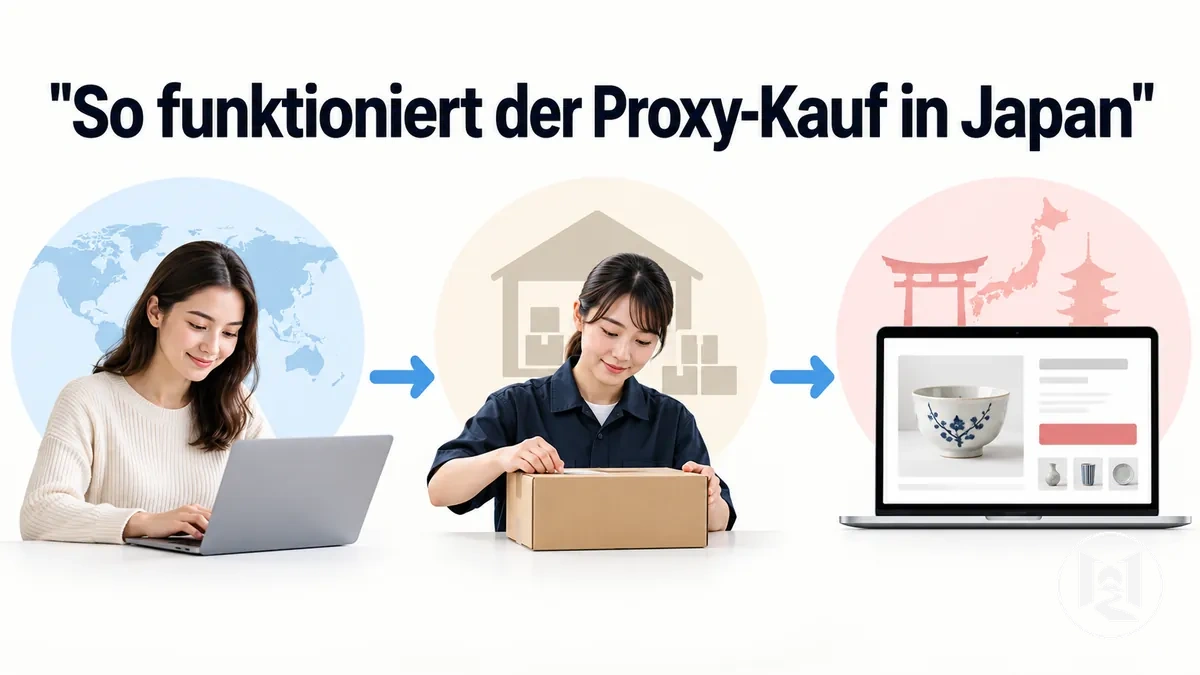 Ablauf eines Proxy-Kaufs beim Online-Shopping in Japan