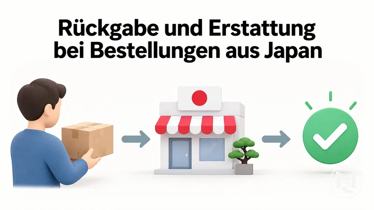 Ablauf von Rückgabe und Erstattung bei einer Online-Bestellung aus Japan