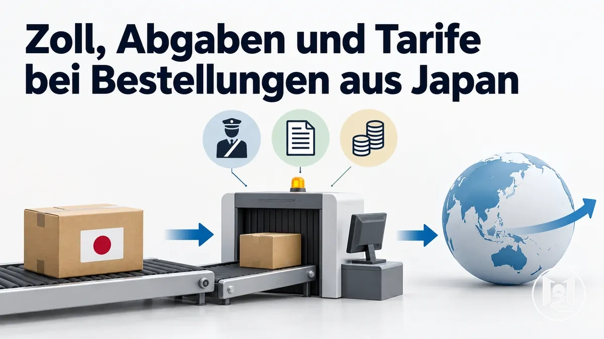 Zoll, Abgaben und Zolltarife für eine Online-Bestellung aus Japan