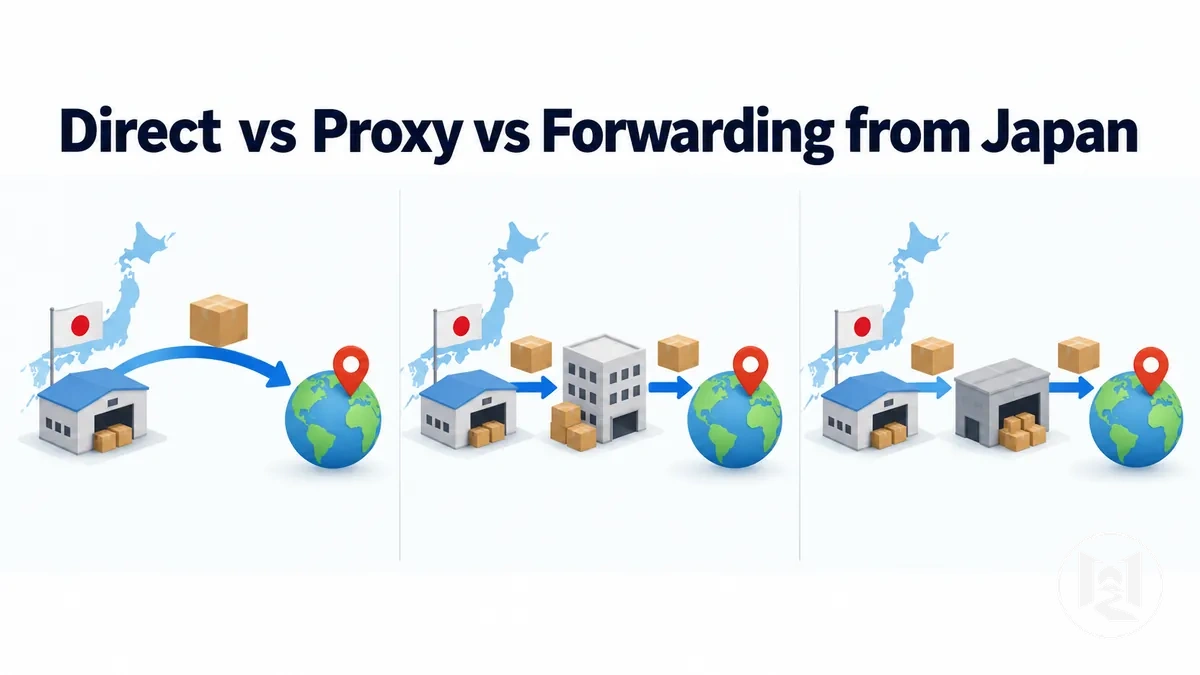 Comparison of direct shipping, proxy buying and package forwarding from Japan