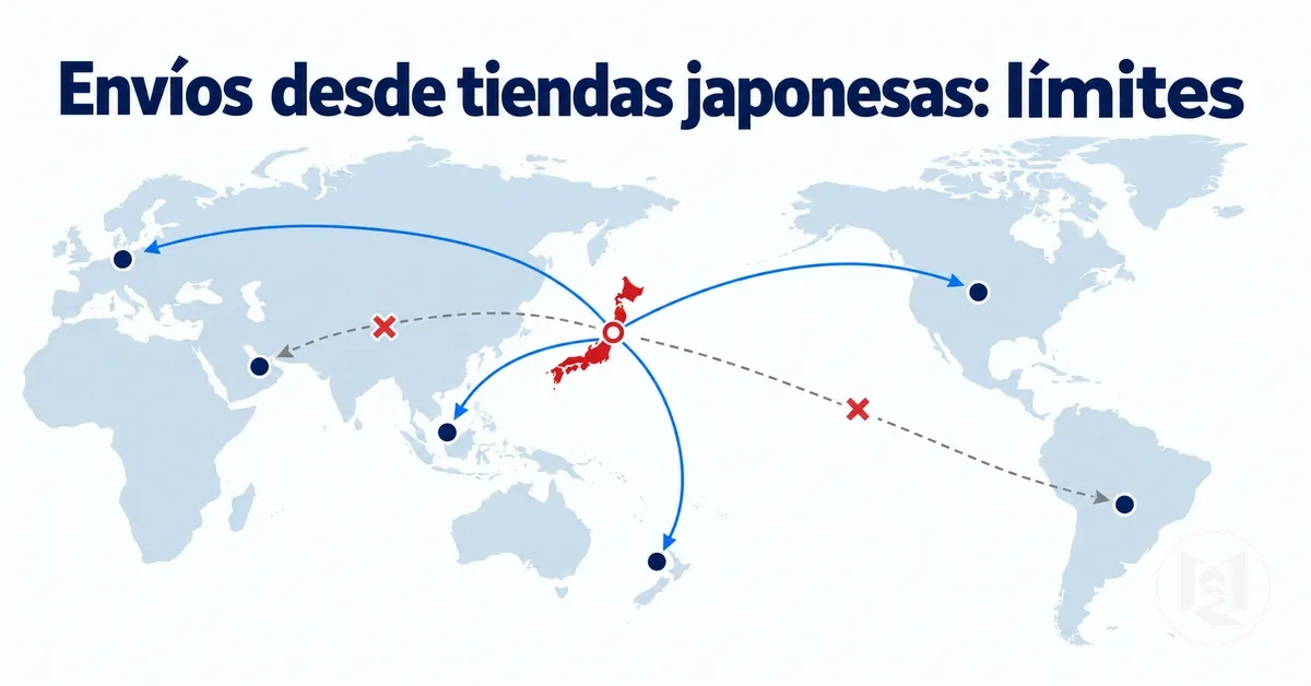 Rutas y limitaciones de los envíos internacionales desde tiendas online japonesas