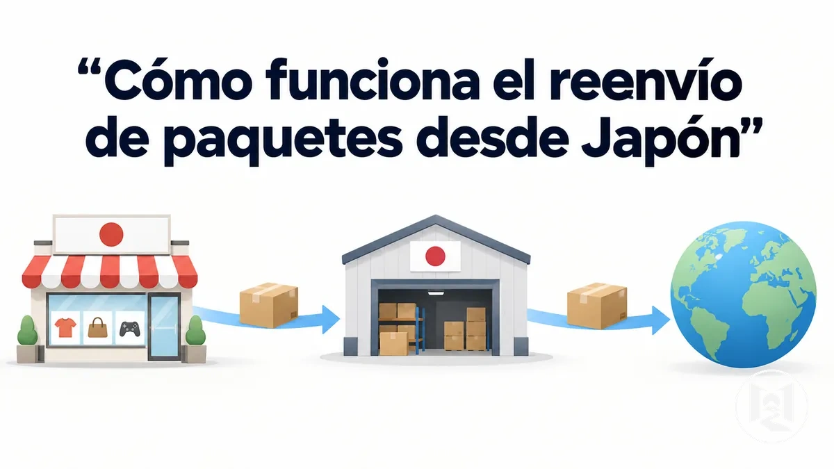 Proceso de reenvío de paquetes de pedidos realizados en tiendas online japonesas