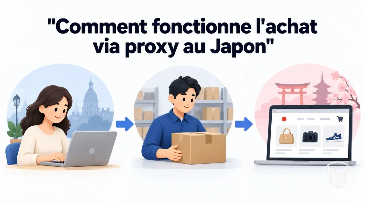 Processus d'achat via proxy pour les achats en ligne au Japon
