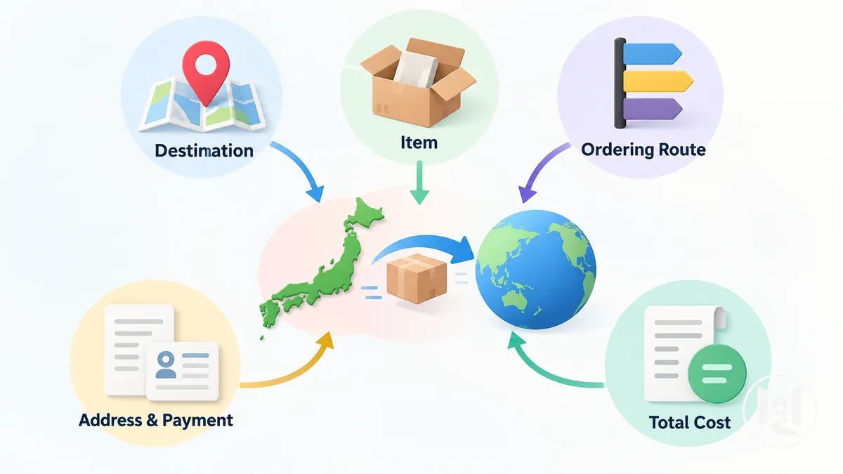 Pré-requisitos para comprar do exterior em um site japonês