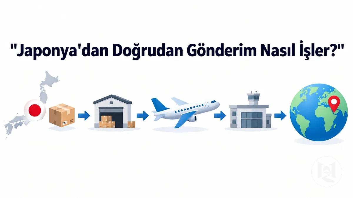 Japon online mağazasından doğrudan uluslararası gönderim süreci