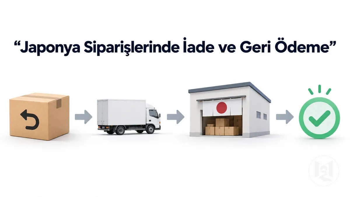 Japonya'dan gönderilen online sipariş için iade ve geri ödeme süreci