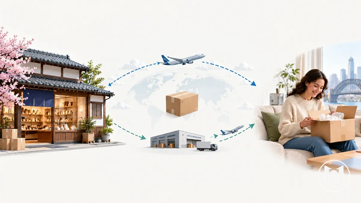 Japon online mağazası ve yurt dışındaki alıcı arasında sınır ötesi sipariş karşılama bağlantısı