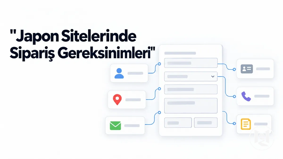 Japon alışveriş sitesindeki sipariş tamamlama alanları ve gereksinimleri