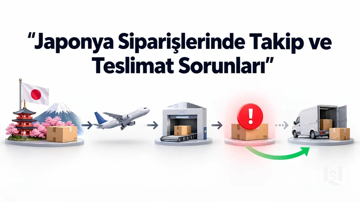 Japonya'dan gönderilen online siparişin takip ve teslimat aşamaları